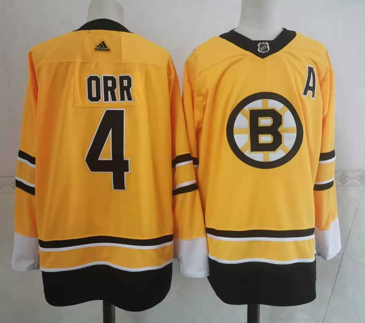 Boston Bruins 4 Bobby Orr Yellow Adidas 2020-21 Stitched Jersey,We sell and wholesale Boston Bruins 4 Bobby Orr Yellow Adidas 2020-21 Stitched Jersey on line form chian!
